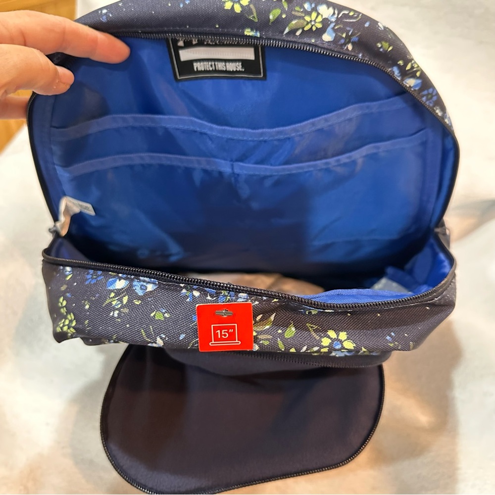 Under Armour Navy Floral Backpack - Picture 7 of 13